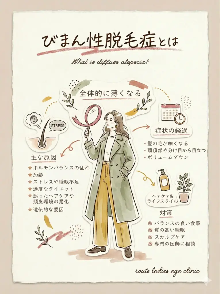 びまん性脱毛症