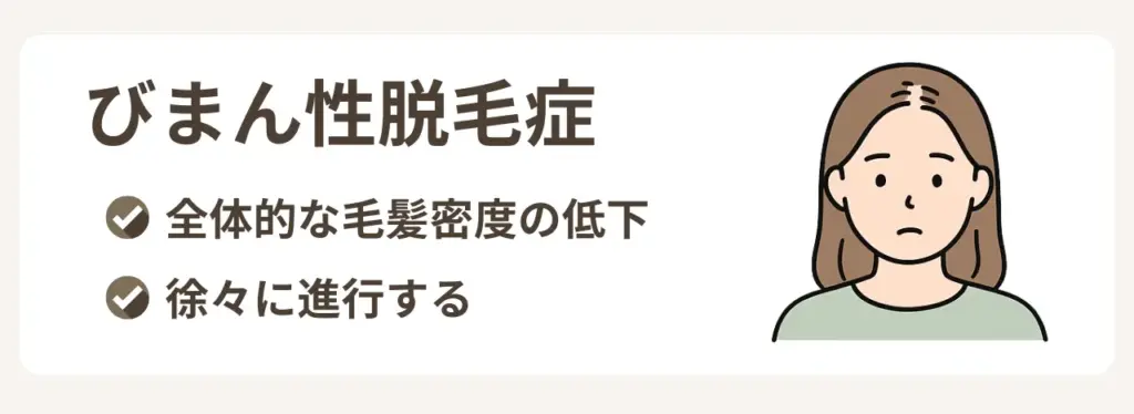 びまん性脱毛症