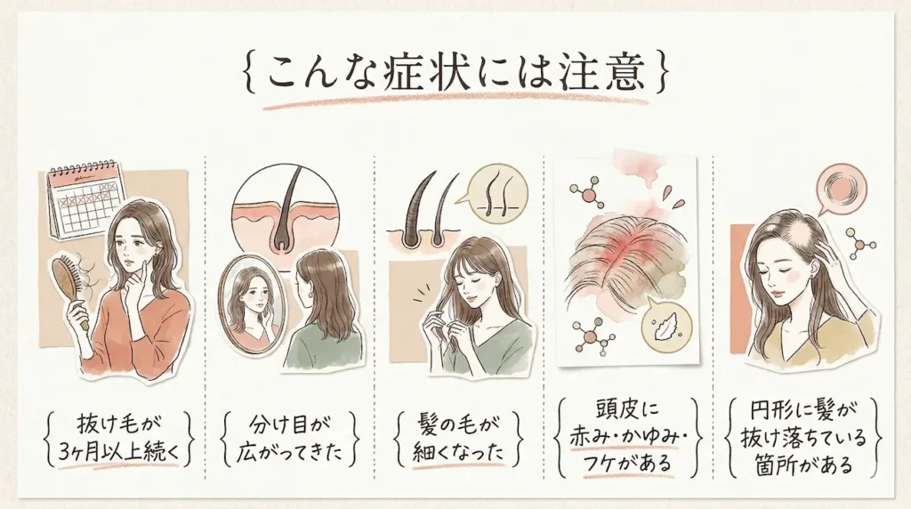 こんな症状には注意