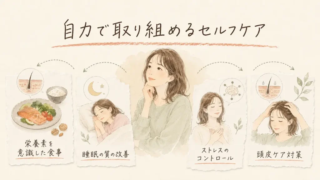 自力で取り組めるセルフケア