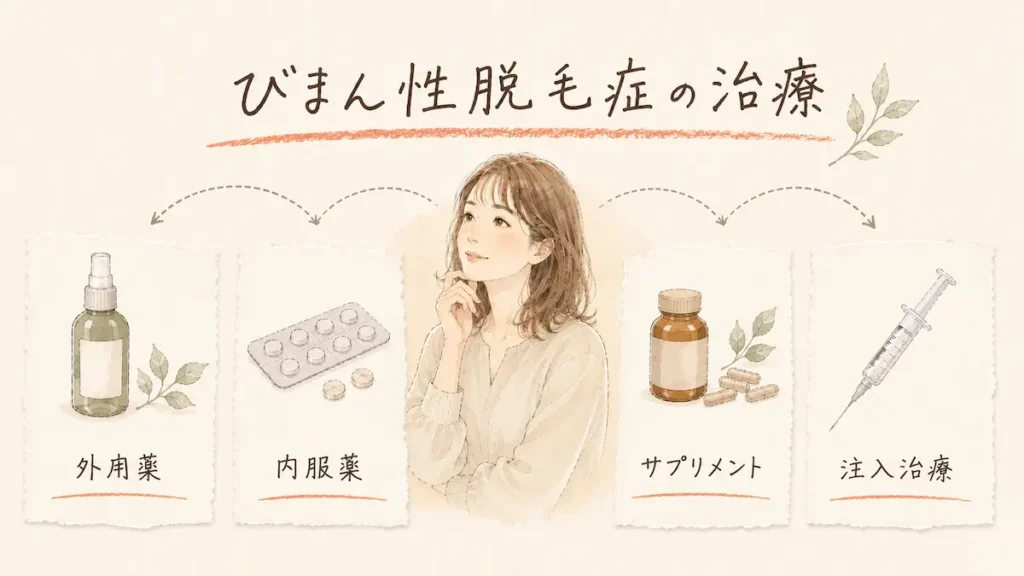 びまん性脱毛症の治療